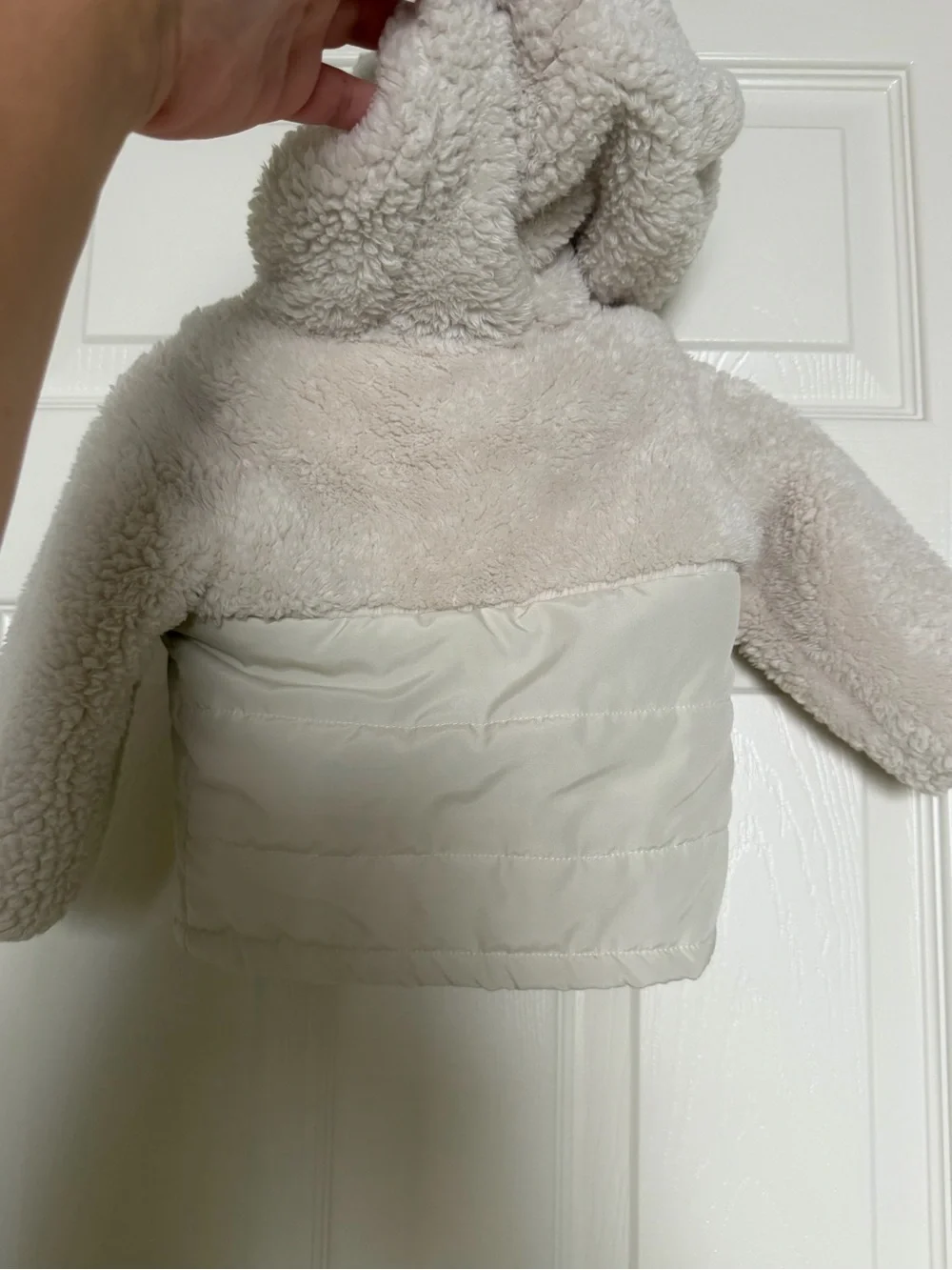 Carter's Cream Sherpa & Puffer Hooded Jacket